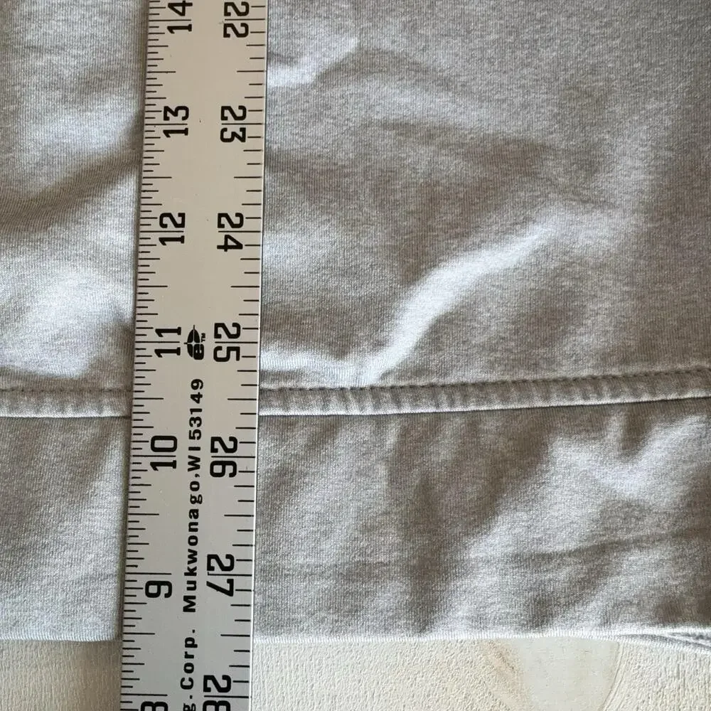 UNRL Hoodie Mens Large Gray High Neck Pullover Fleece Kangaroo Pocket Stretch - Picture 12 of 14